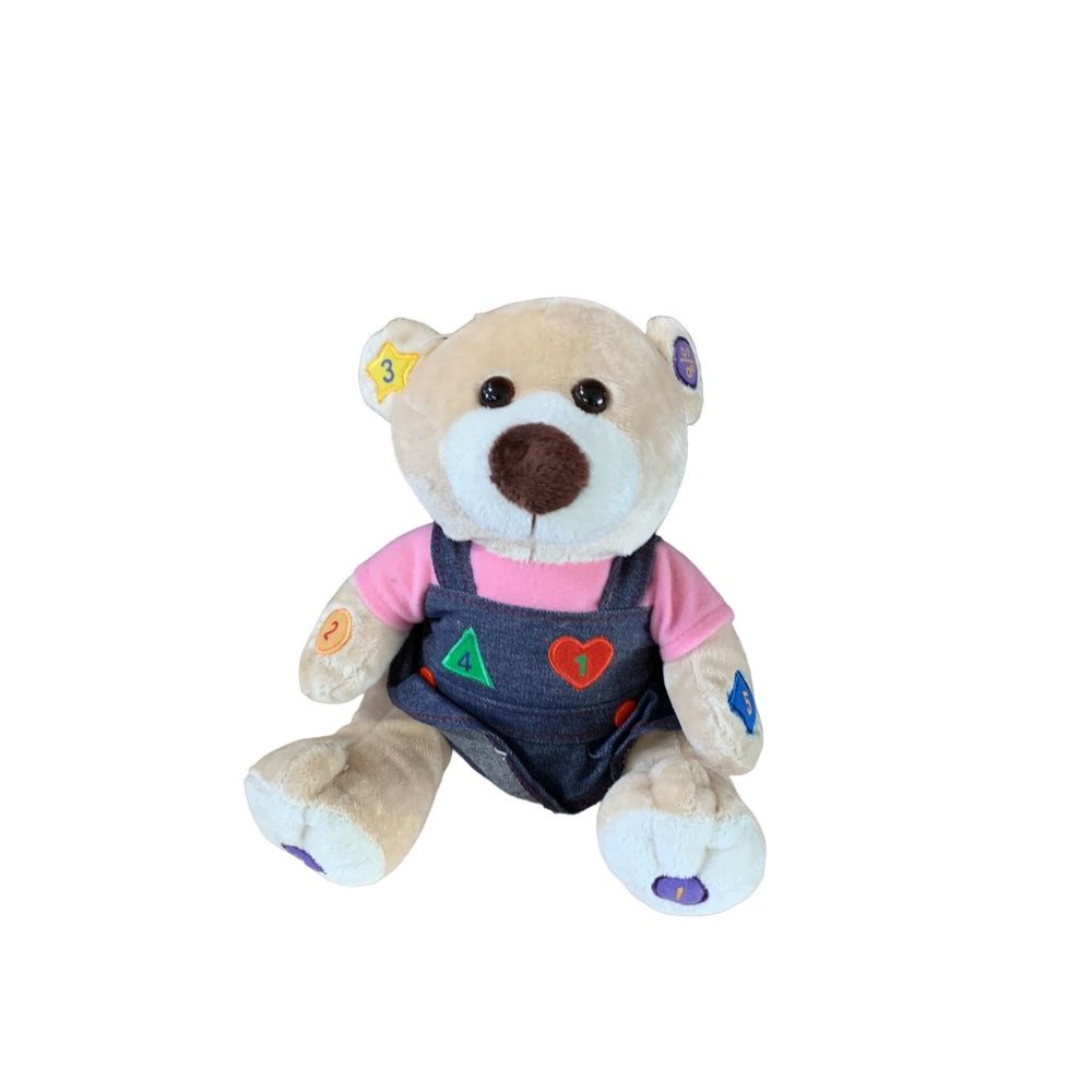 Caltoy Plush Bear Plush Stuffed Animal Toy Bear Interactive Talking Press Circle